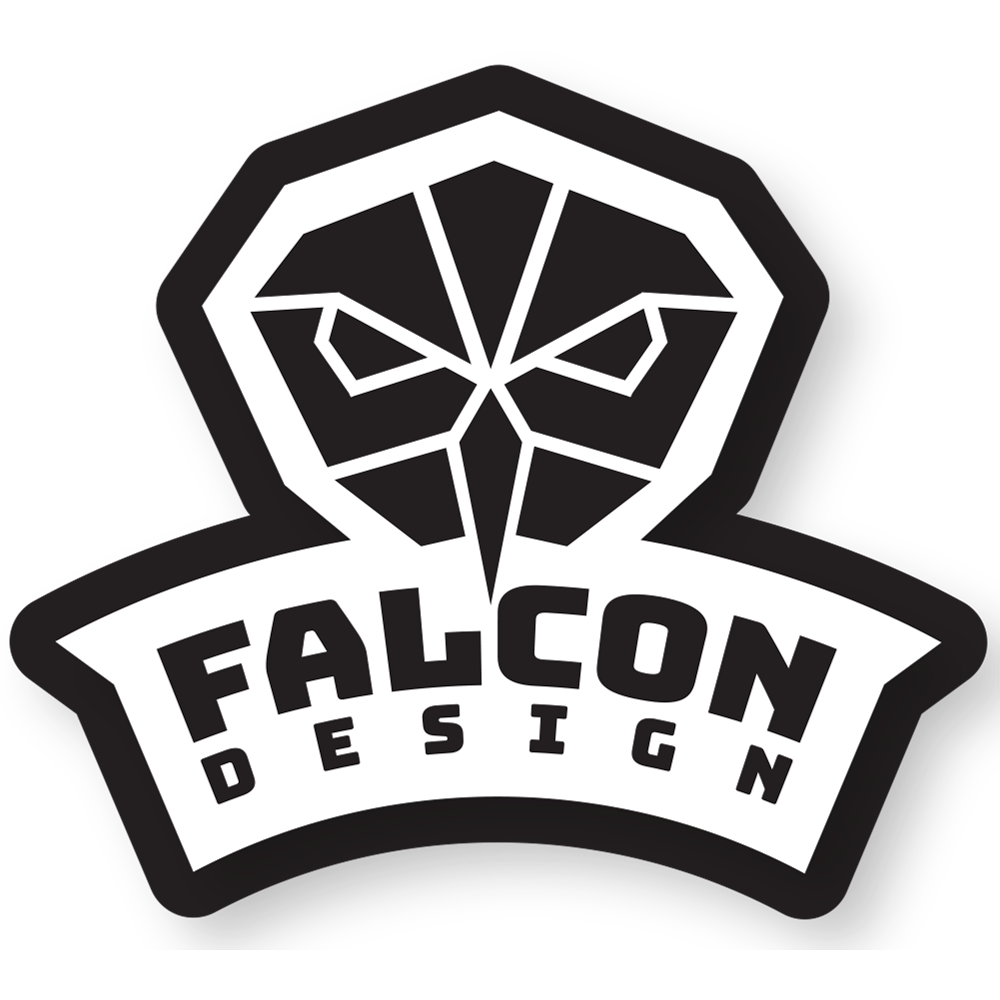 Falcon Design Sticker White