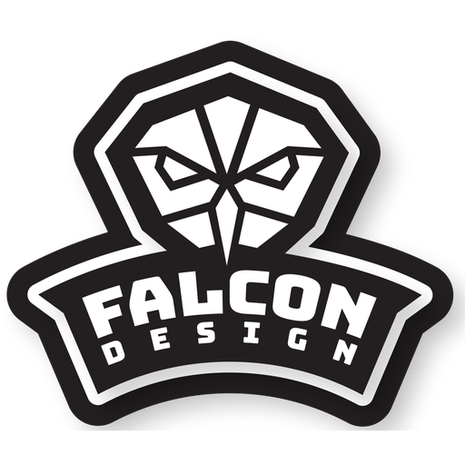[FDS1X50B] Falcon Design Sticker Black